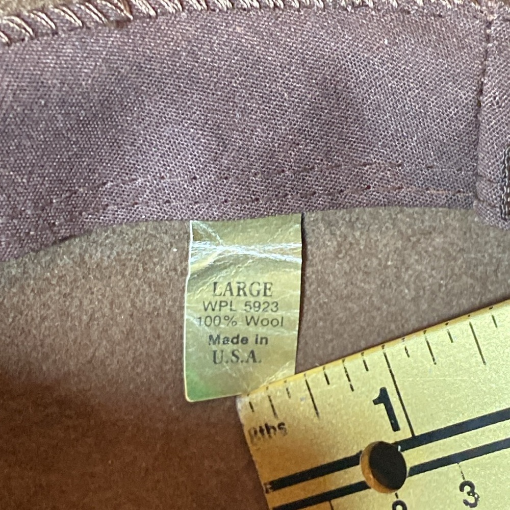 Pendleton Western Cowboy Fedora Safari Felt Wool Large Brown Hat - Picture 4 of 9